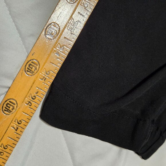 EUC LIKE NEW LOFT SLEEVELESS SPLIT V NECK BLACK SOFT JUMPSUIT SIZE 10 / M - Picture 16 of 16